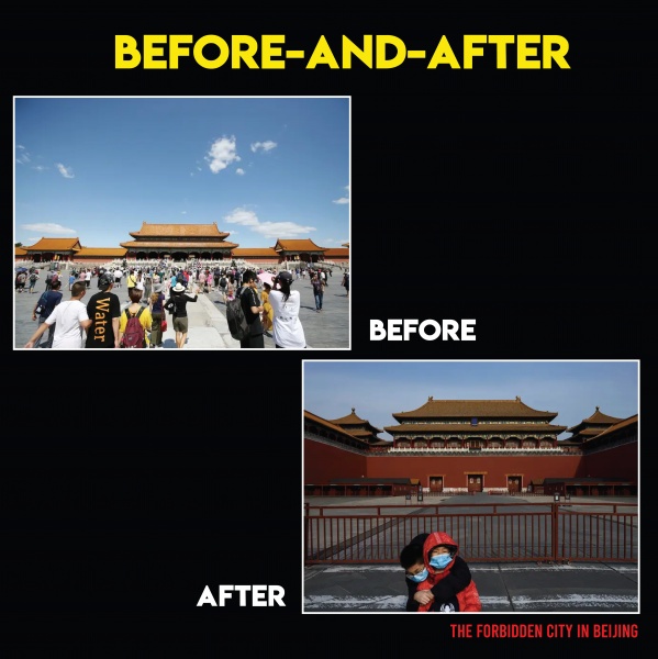 Photos that show how the coronavirus has left Asia's biggest tourist attractions