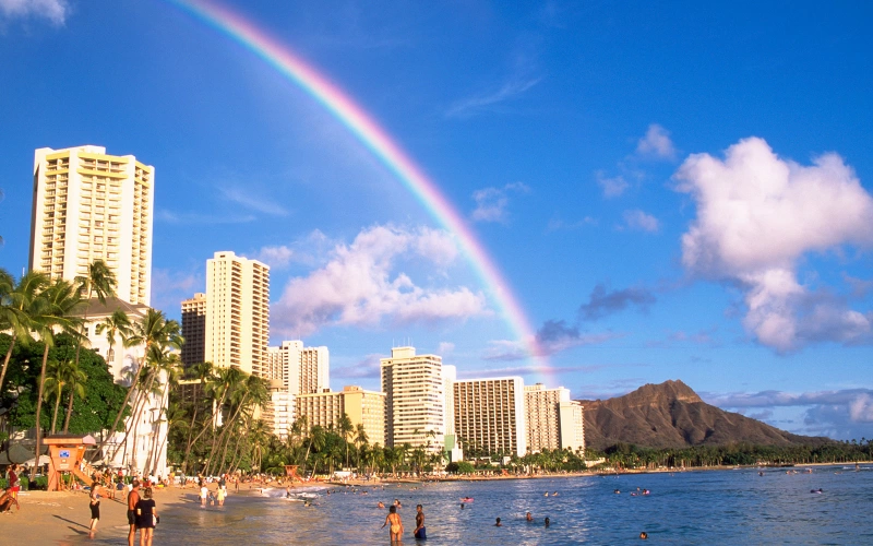 Hawaii is the rainbow capital of the world