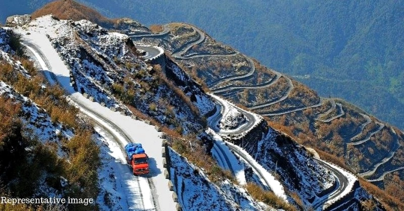 world's highest motorable road: Chisumle-Demchok Road in India