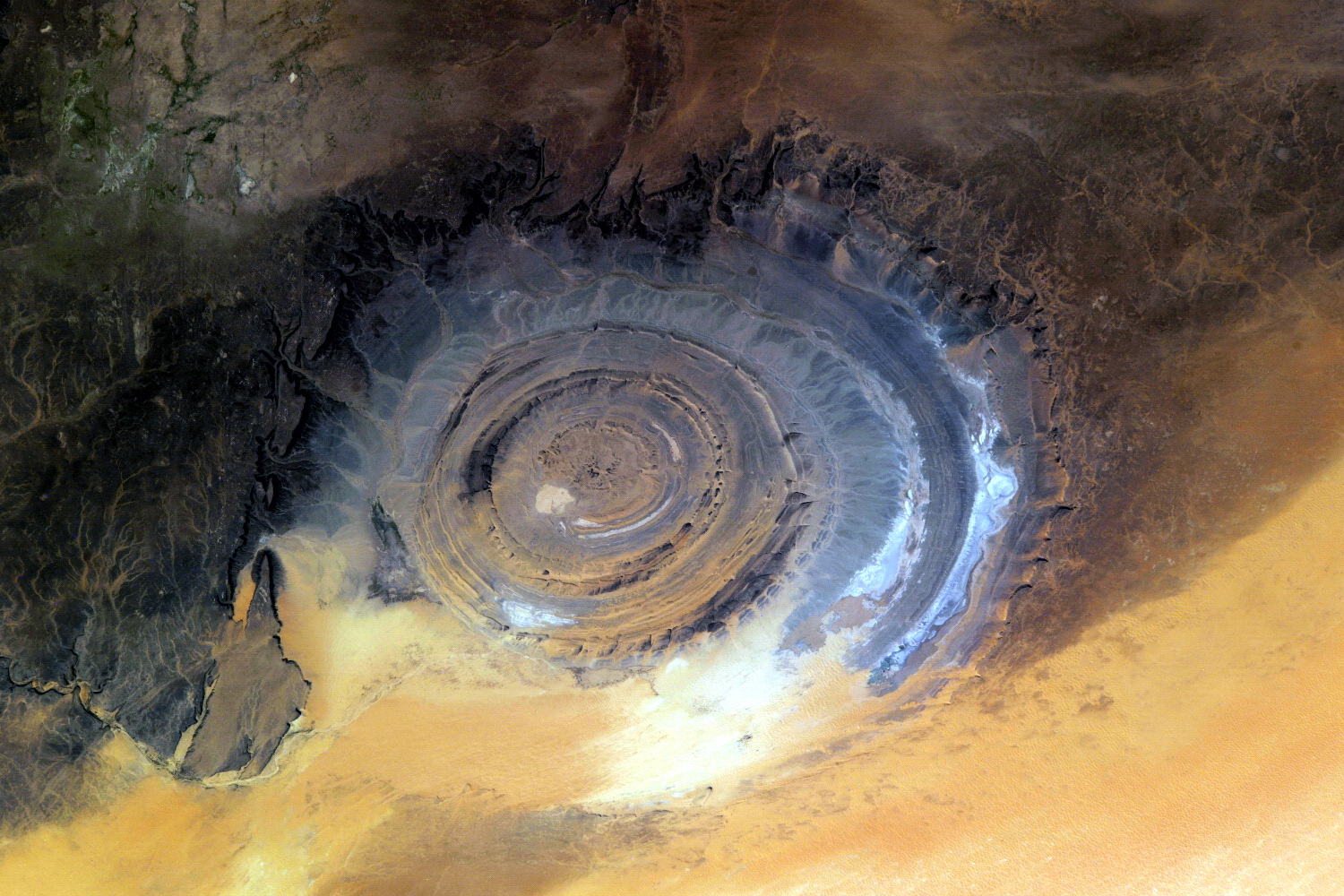 Richat Structure - The peculiar yet strikingly impressive Eye of the Sahara