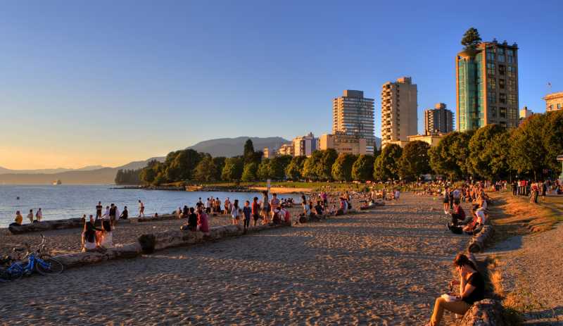 Beach in Vancouver, canada